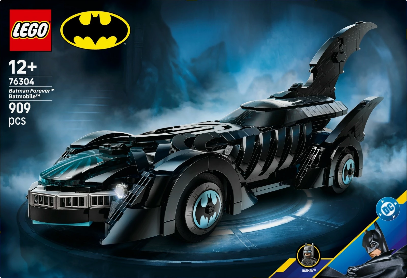 Set ndërtimi LEGO Batman Batmobile 76304, 909 pjesë, i zi