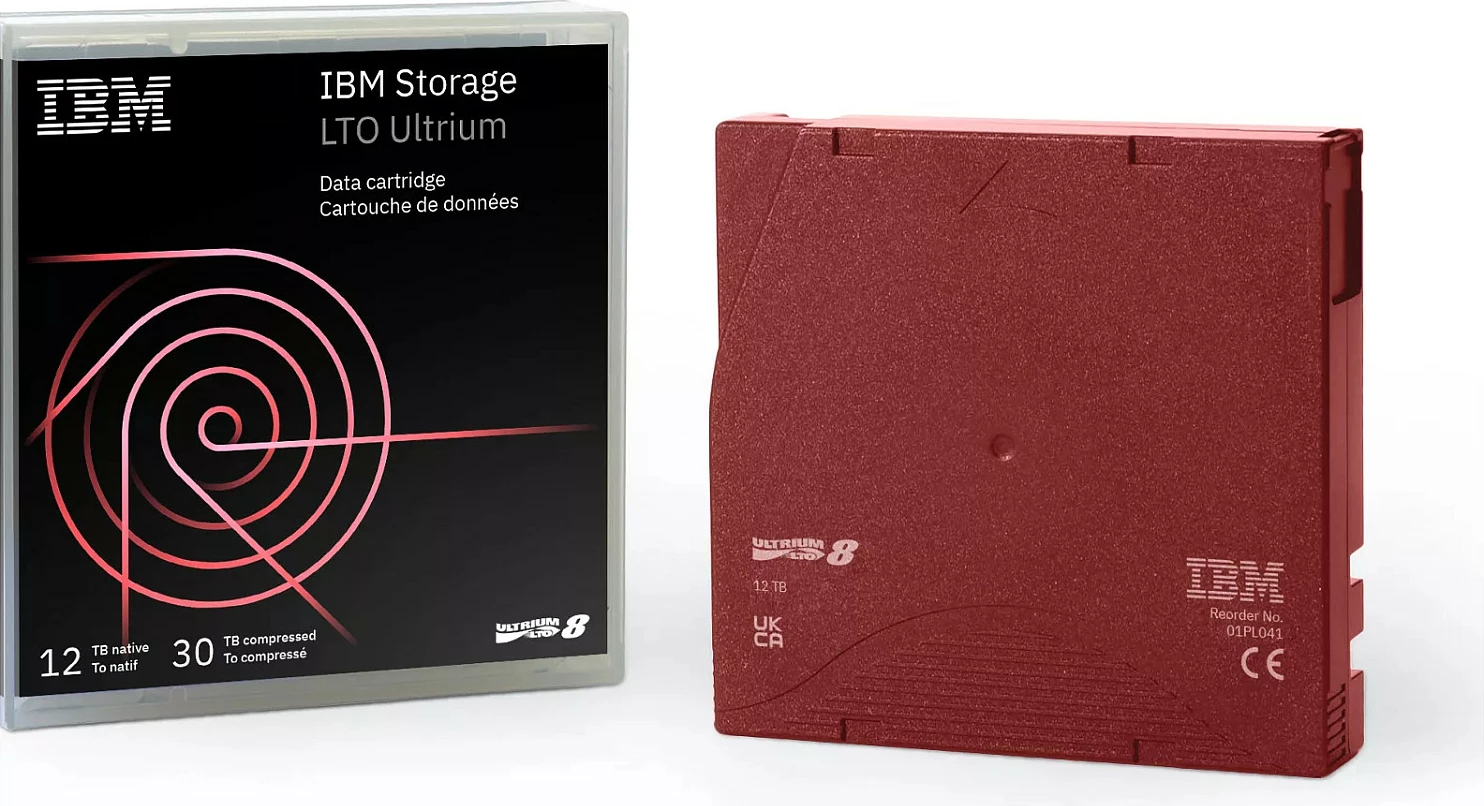 Kasetë LTO Lenovo IBM Ultrium 8, 12TB/30TB, e kuqe