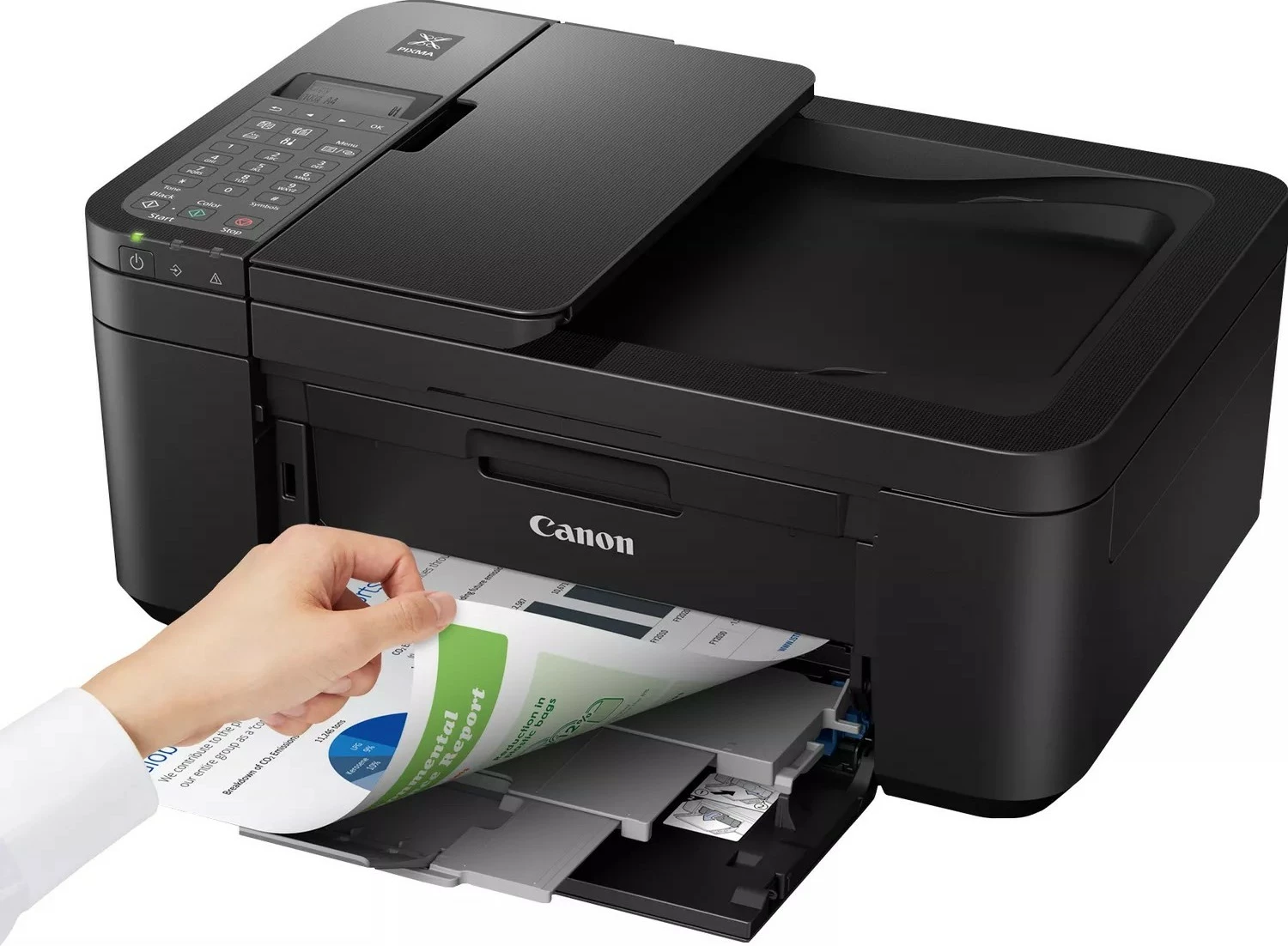 Printer multifunksional Canon PIXMA TR4750i, Inkjet, Printim me ngjyra, 4800 x 1200 DPI, A4, Printim direkt, E zezë
