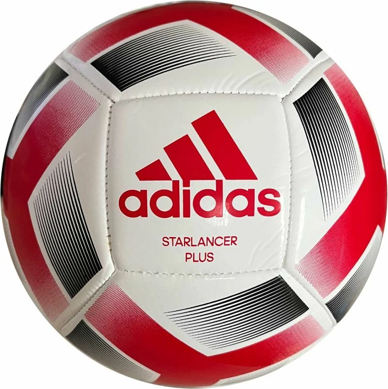 Top futbolli për meshkuj dhe fëmijë adidas, i bardhë me të kuqe