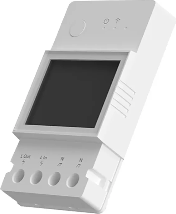 Ndërprerës smart për matje të energjisë Sonoff POWR320D, WiFi, i bardhë