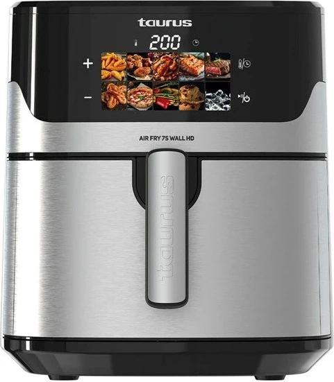Fritezë me ajër Taurus Air Fry 7S Wall HD, 6.5L, 1600W, E zezë/Inox