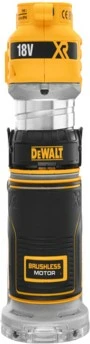 Router elektrik DeWALT 18V XR Brushless, bazë fikse, pa kabllo, zi/verdhe