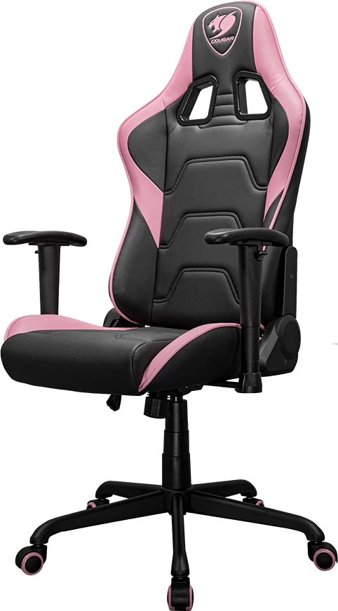 Karrige gaming COUGAR Armor Elite EVA, mbështetëse duarsh 2D, pjerrësi 160°, deri 120 kg, rozë