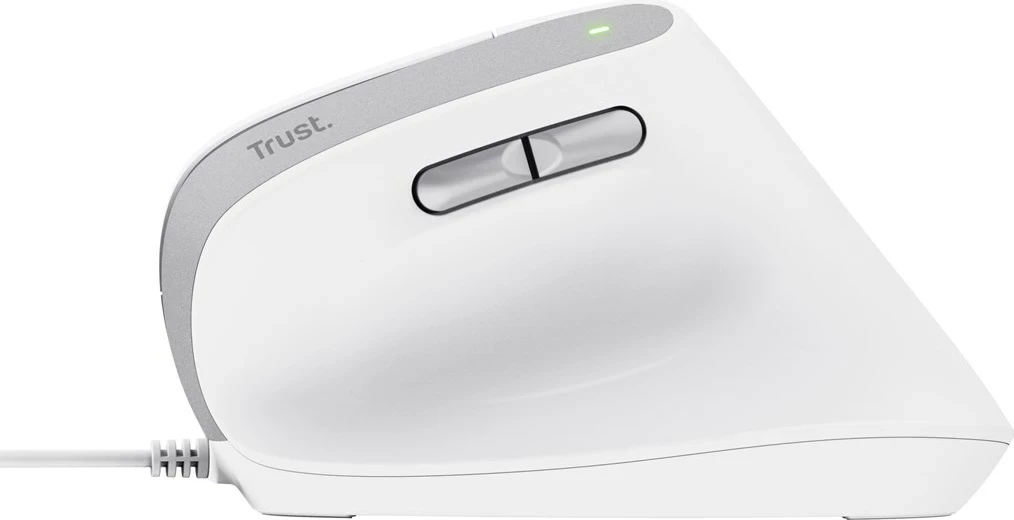 Maus Trust Bayo II, për zyre, 2400 DPI, i bardhë