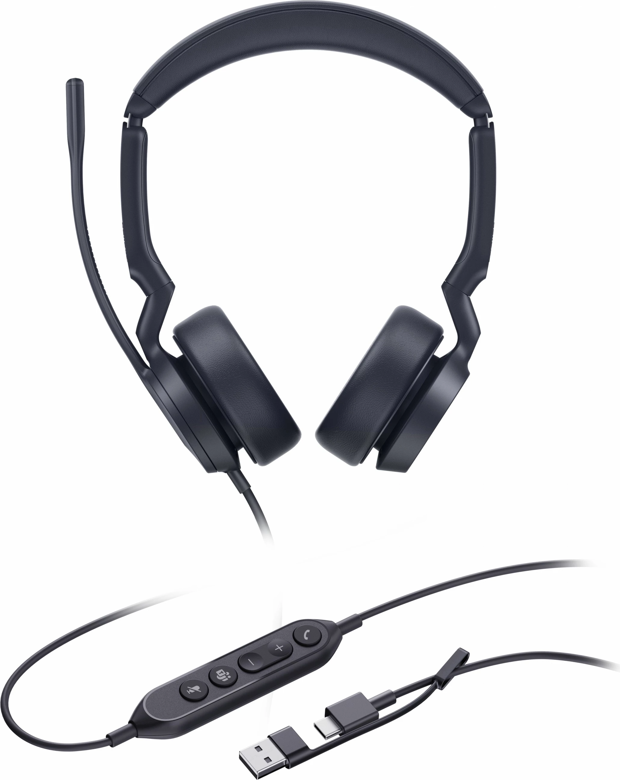 Kufje Yealink UH44 Dual Teams, USB-C/A, të zeza