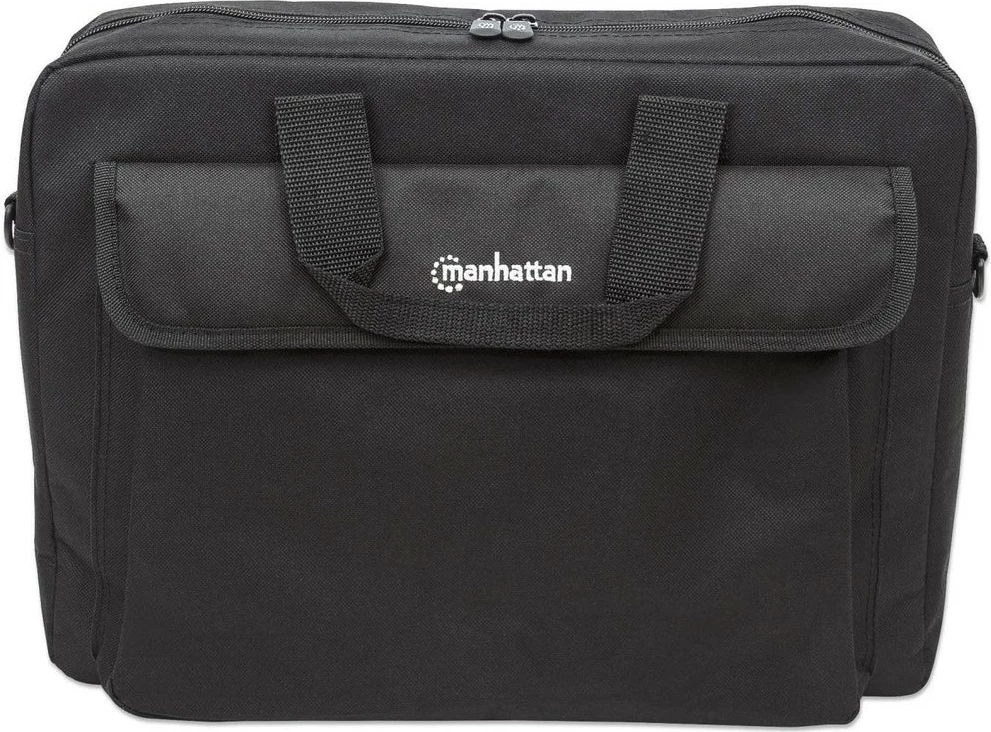 Mbështjellës laptop Manhattan London 15.6 inç, i zi, me rrip supi