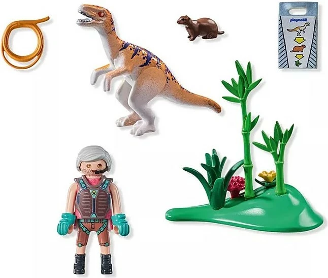 Set figurash dinosaur Playmobil Dinos 71823 Velociraptor, 18 pjesë