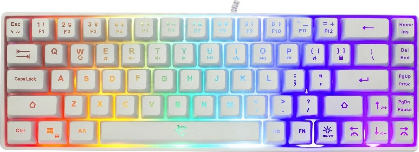 Tastierë gaming White Shark Ronin GK-2201, RGB, USB, e bardhë
