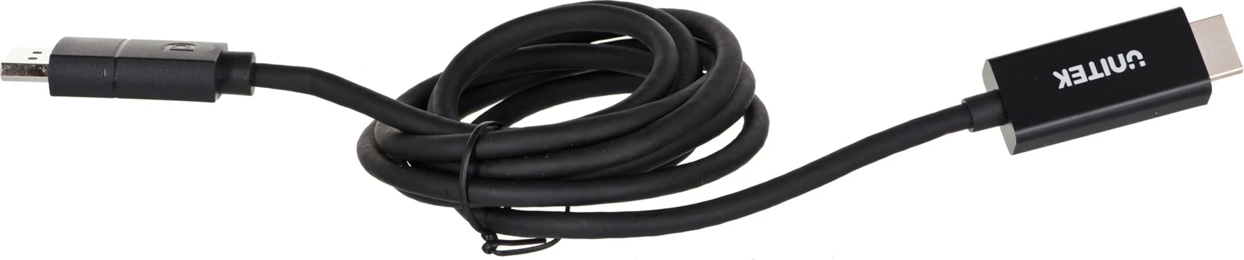 Përshtatës kabllor Unitek, HDMI-1.2, DP, 60 Hz,1.9 m, i zi