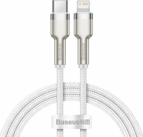 Kabllo USB-C në Lightning Baseus CATLJK-A02 1m PD 20W, e bardhë, 1 copë