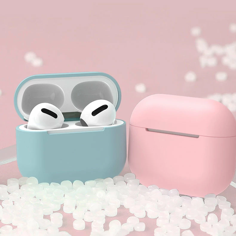 Mbështjellës silikoni për kufje AirPods 1/2 Hurtel, kaltër