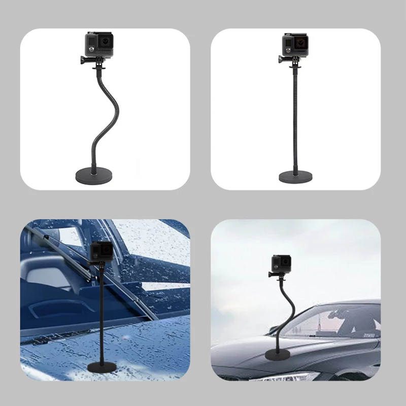 Mbajtës magnetik për kamera sportive Hurtel, 54 cm, i zi