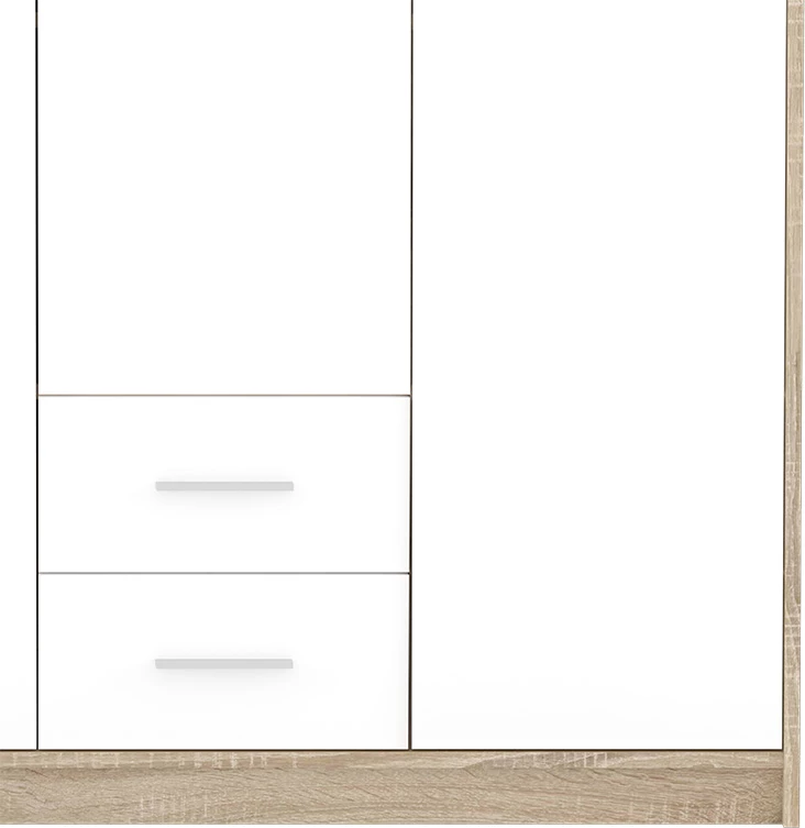 Dollap Serenity 3-fletësh sonoma-bardhë 118.5x54x196.5cm