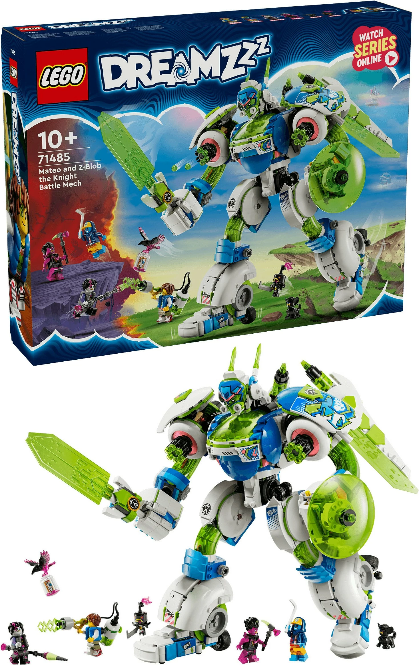 Set ndërtimi LEGO DREAMZzz 71485 Mateo dhe Z-Blob Mech Kalorësi, shumëngjyrësh