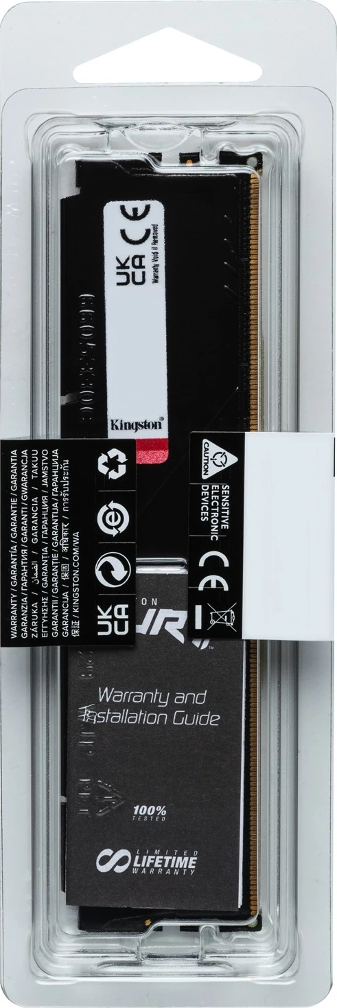 RAM Memorje Kingston FURY Beast 16GB 6000MT/s DDR5 CL30 DIMM, e zezë