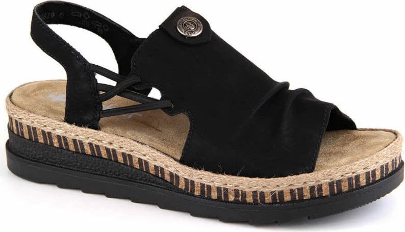 Sandale për femra Rieker, të zeza