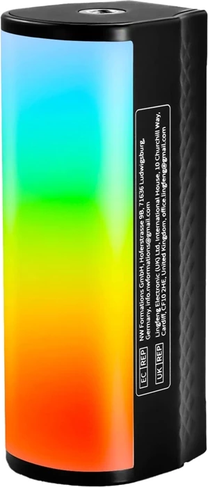 Dritë shkop LED RGB Neewer TL98C DMX 4.5W, 2500-10000K, 360 lux, 3200 mAh, e zezë, set