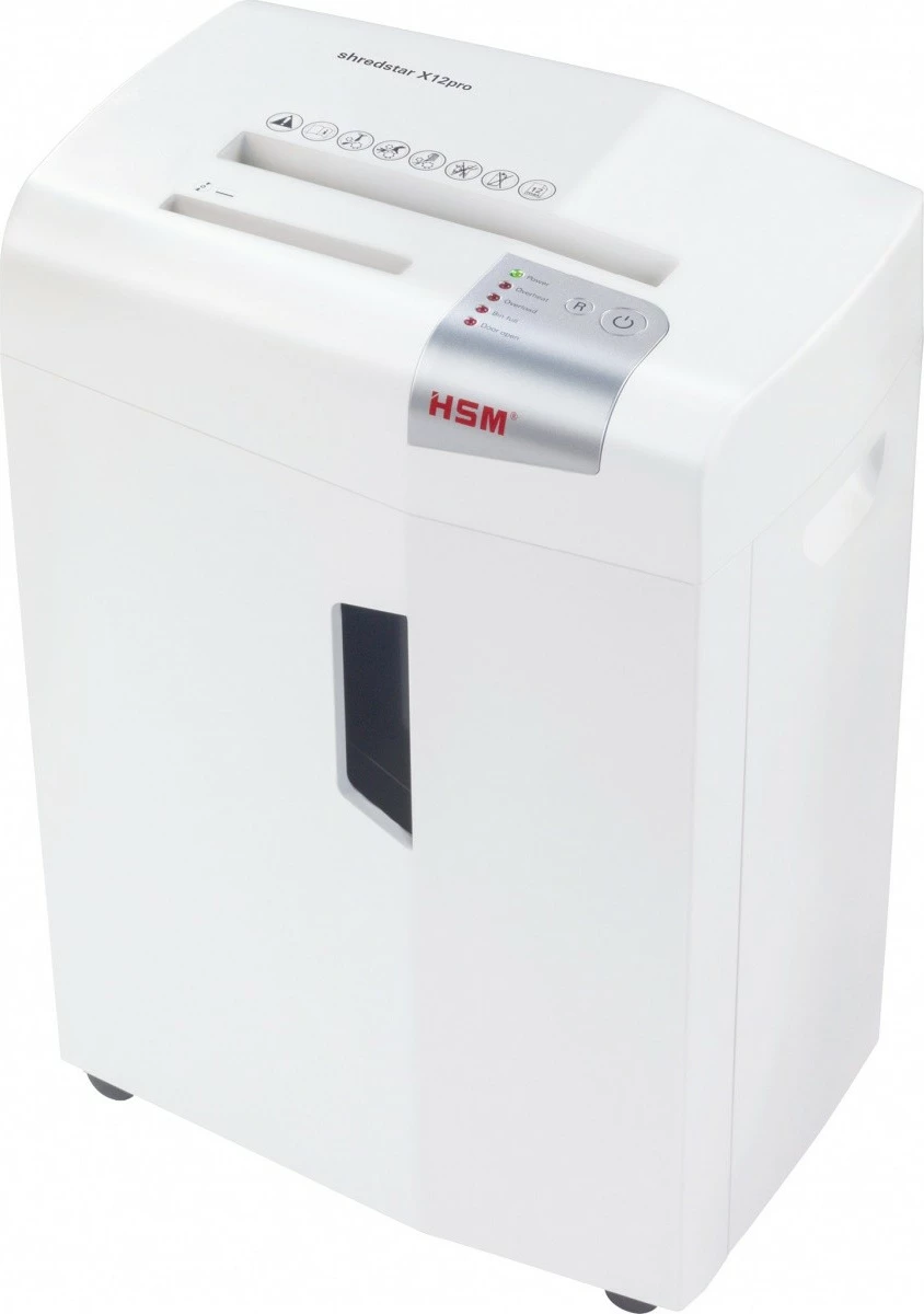 Makineri shkatërruese dokumentesh HSM Shredstar X12Pro, 26L, MicroShred, e bardhë