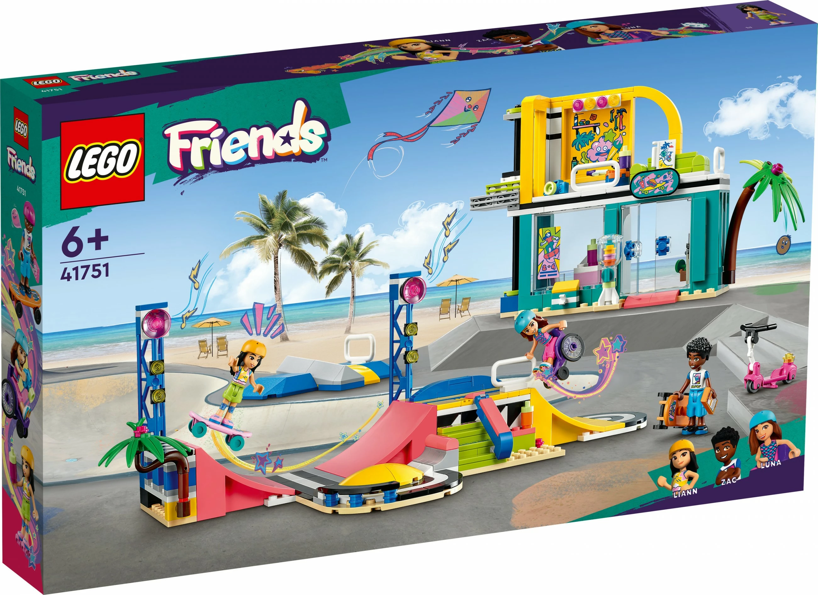 Set ndërtimi LEGO Friends Skate Park, 431 pjesë, Multikolor