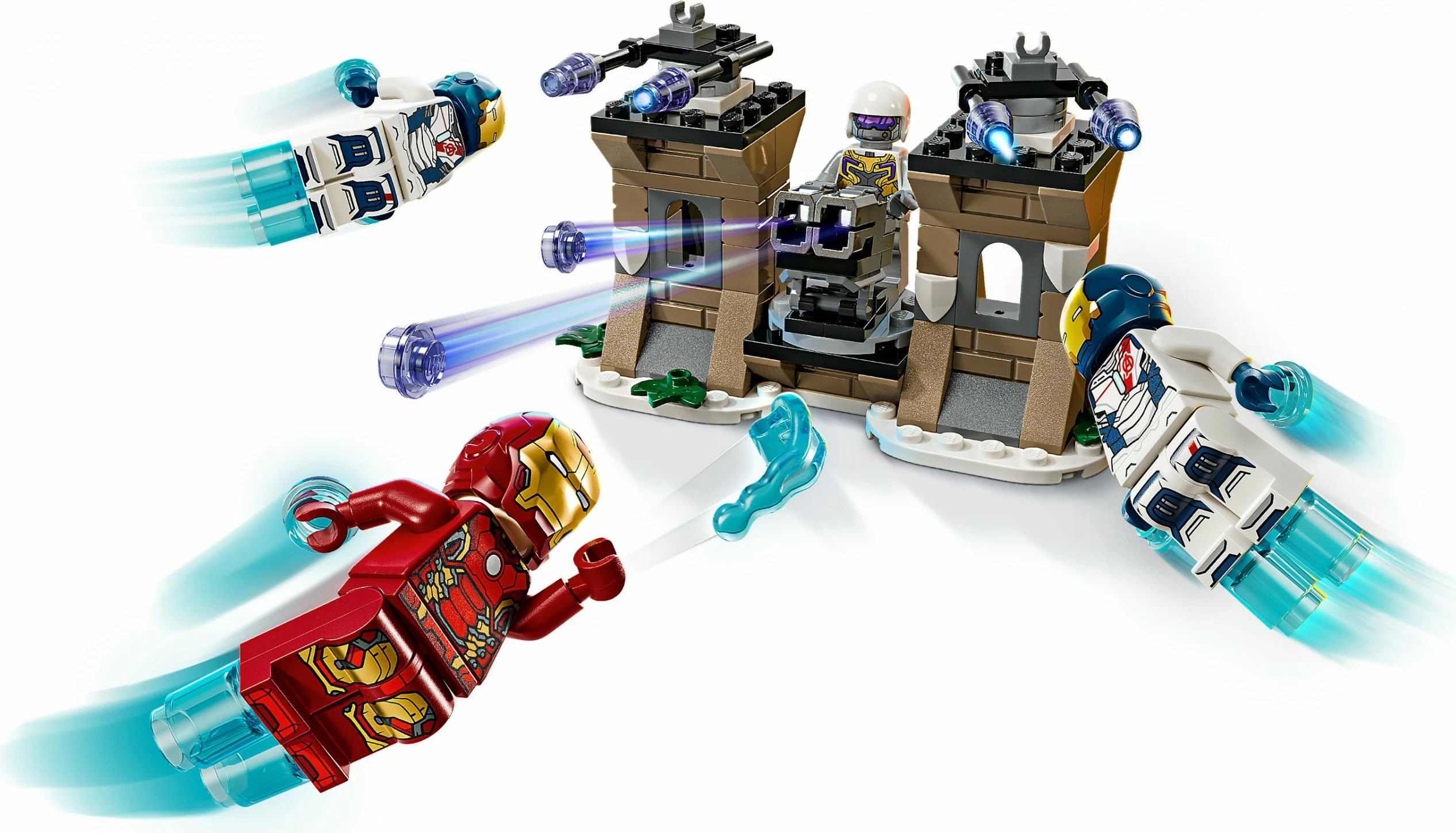 Set ndërtimi LEGO Marvel 76288 Iron Man & Iron Legion kundër HYDRA, shumëngjyrësh