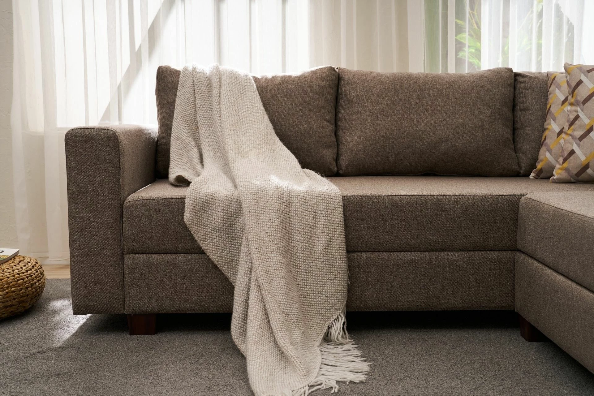 Kënd-sofë krevati Atelier del Sofa, Aly Arzilla, kënd i djathtë, ngjyrë kafe