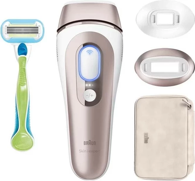 IPL Braun Skin i-Expert Smart PL7147, 10 nivele intensiteti, rozë