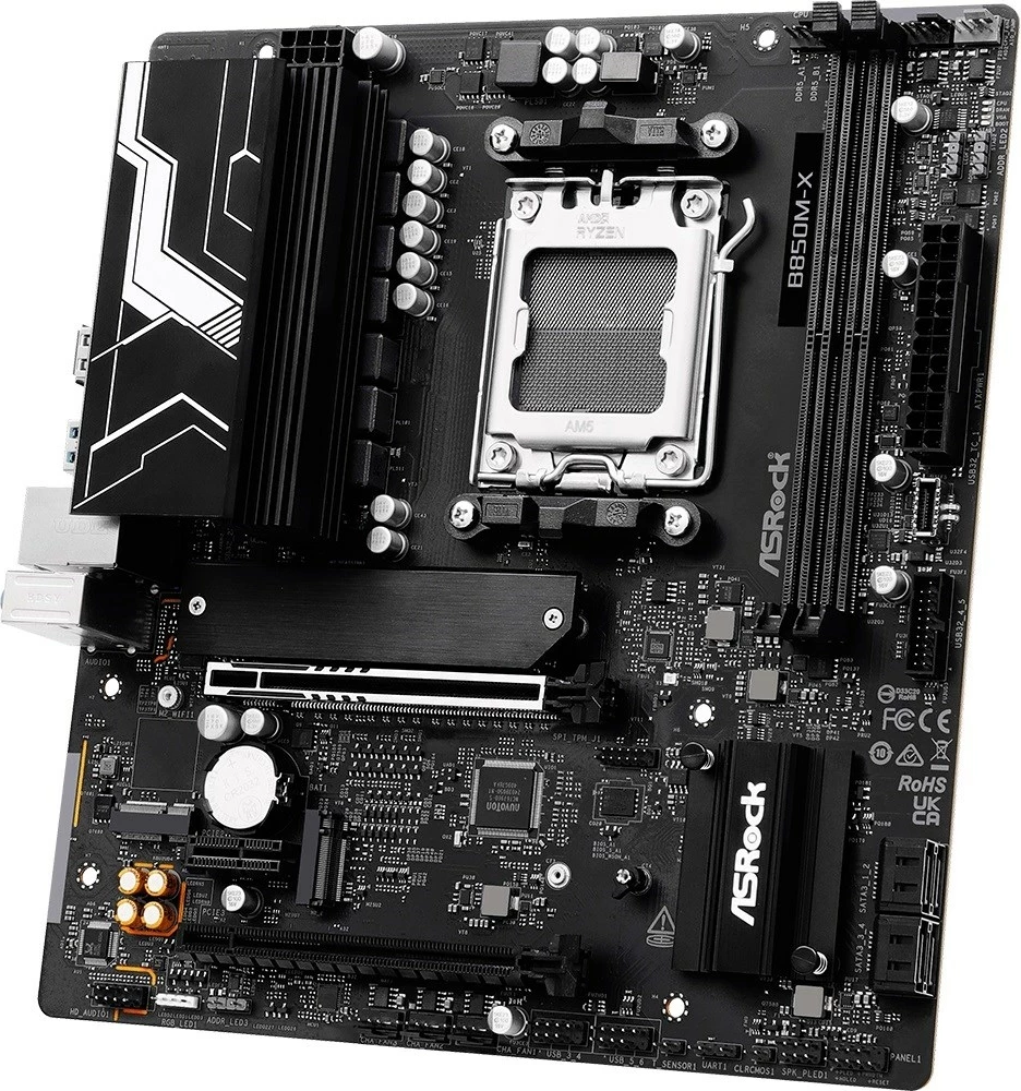 Pllakë amë Asrock B850M-X R2.0, Socket AM5, micro ATX, e zezë