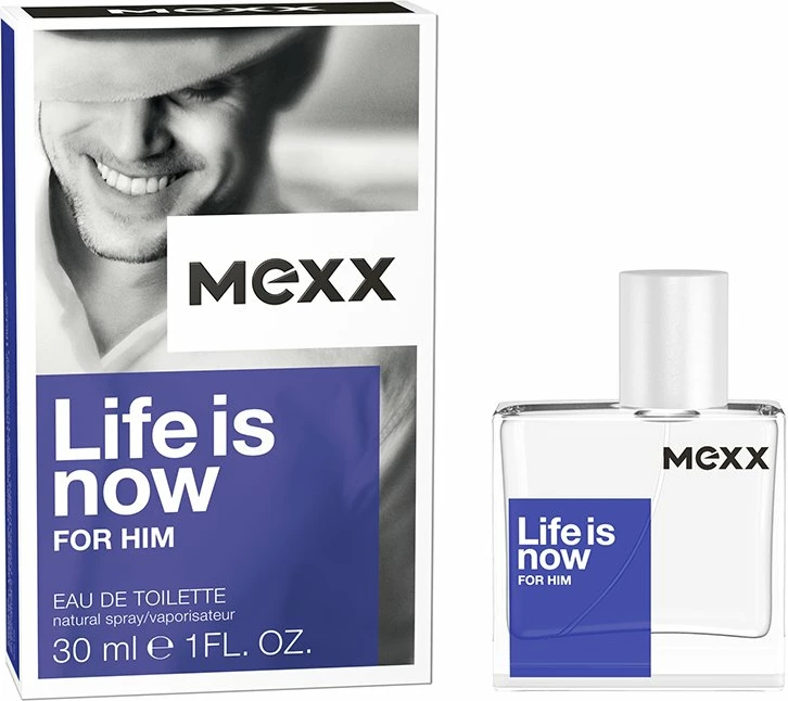Eau de Toilette për meshkuj Mexx Life is Now for Him, 30ml