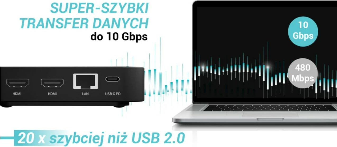 Docking station i-tec C31DUALHDMIDOCKPD, 2x HDMI, 6x USB, Power Delivery 100W, E zezë