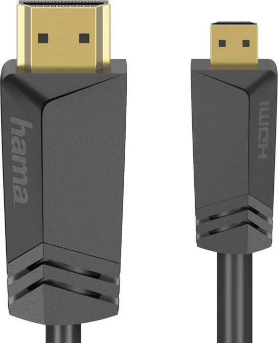 Kabllo HDMI-micro HDMI Hama 205016, 1.5m, e zezë