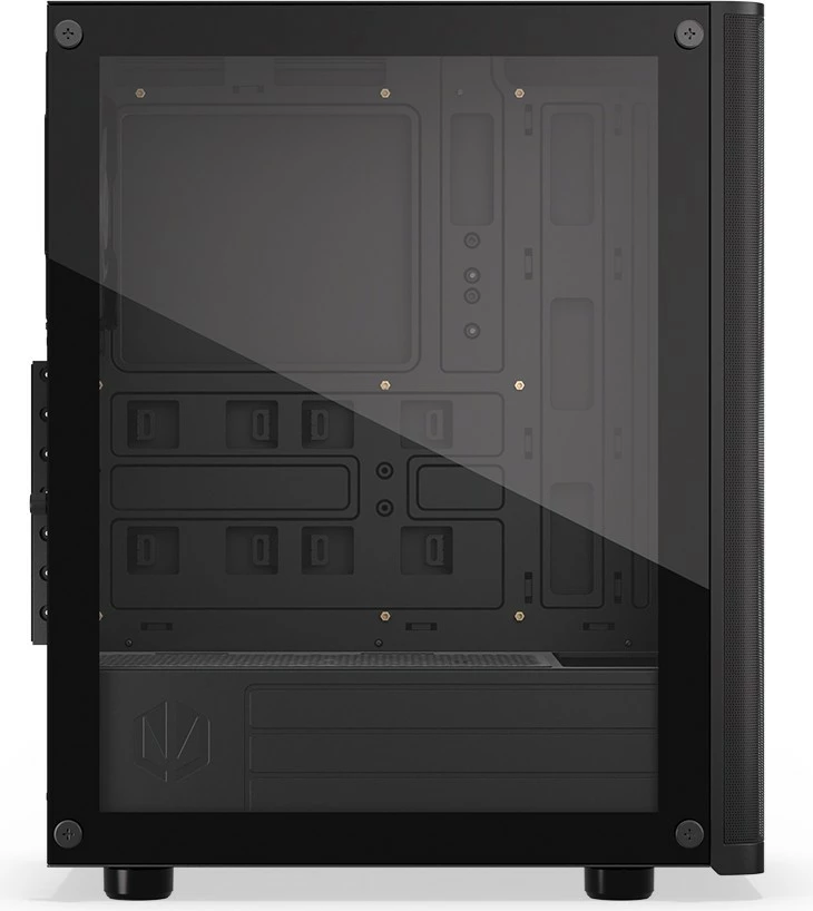 Kasë Endorfy Ventum 200 ARGB, ATX, 4 ventilatorë ARGB, xham i temperuar, e zezë