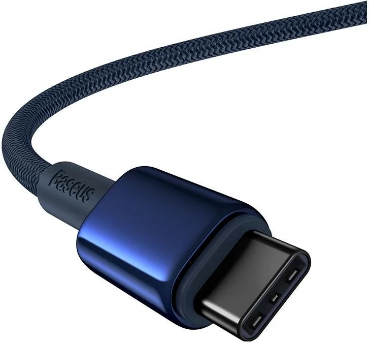 Kabëll Baseus Tungsten Gold USB-C/USB-C, 100W, 2m, ngjyrë blu