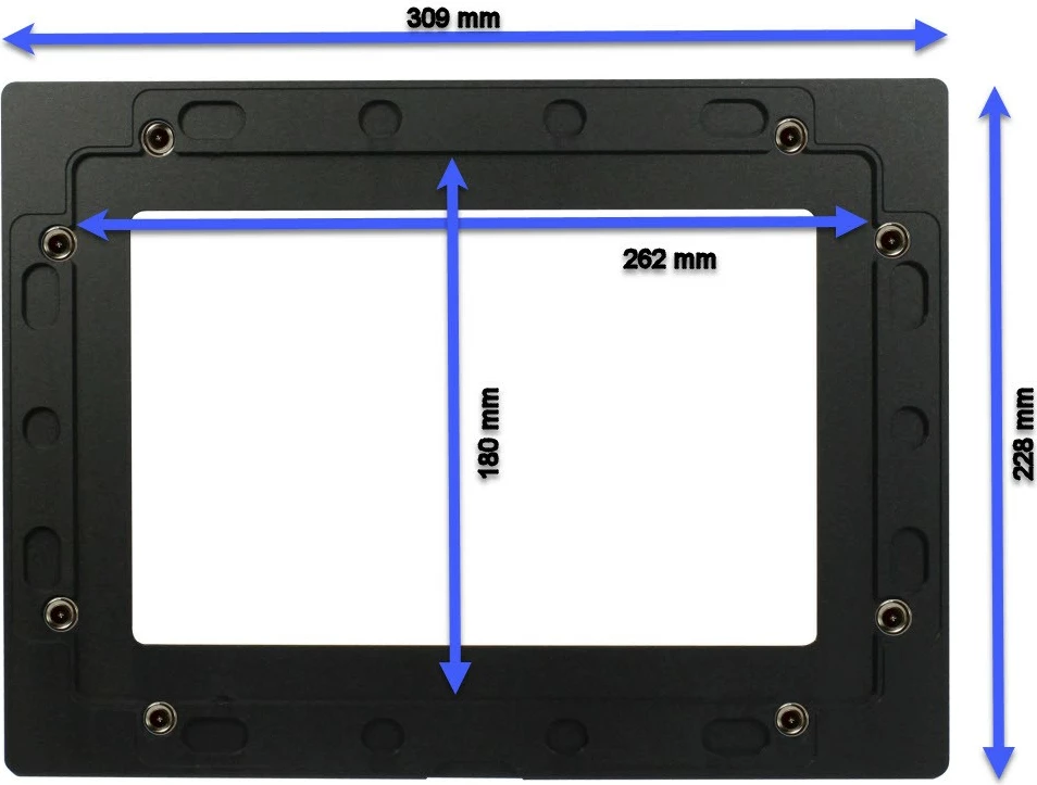 Aksesor tabletë ALLNET Touch Display 10 Zoll, Blende për Einbaurahmen, e zezë