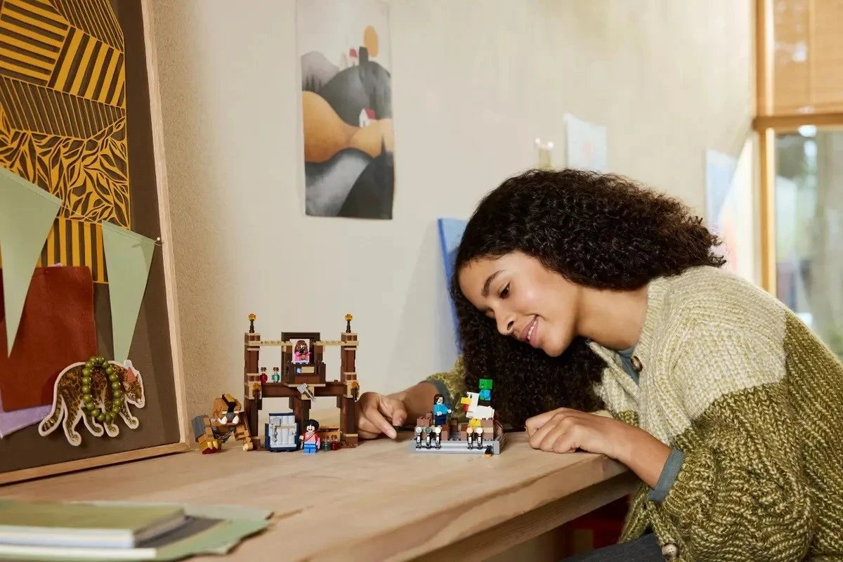 Set LEGO Minecraft 21272 Woodland Mansion Fighting Ring