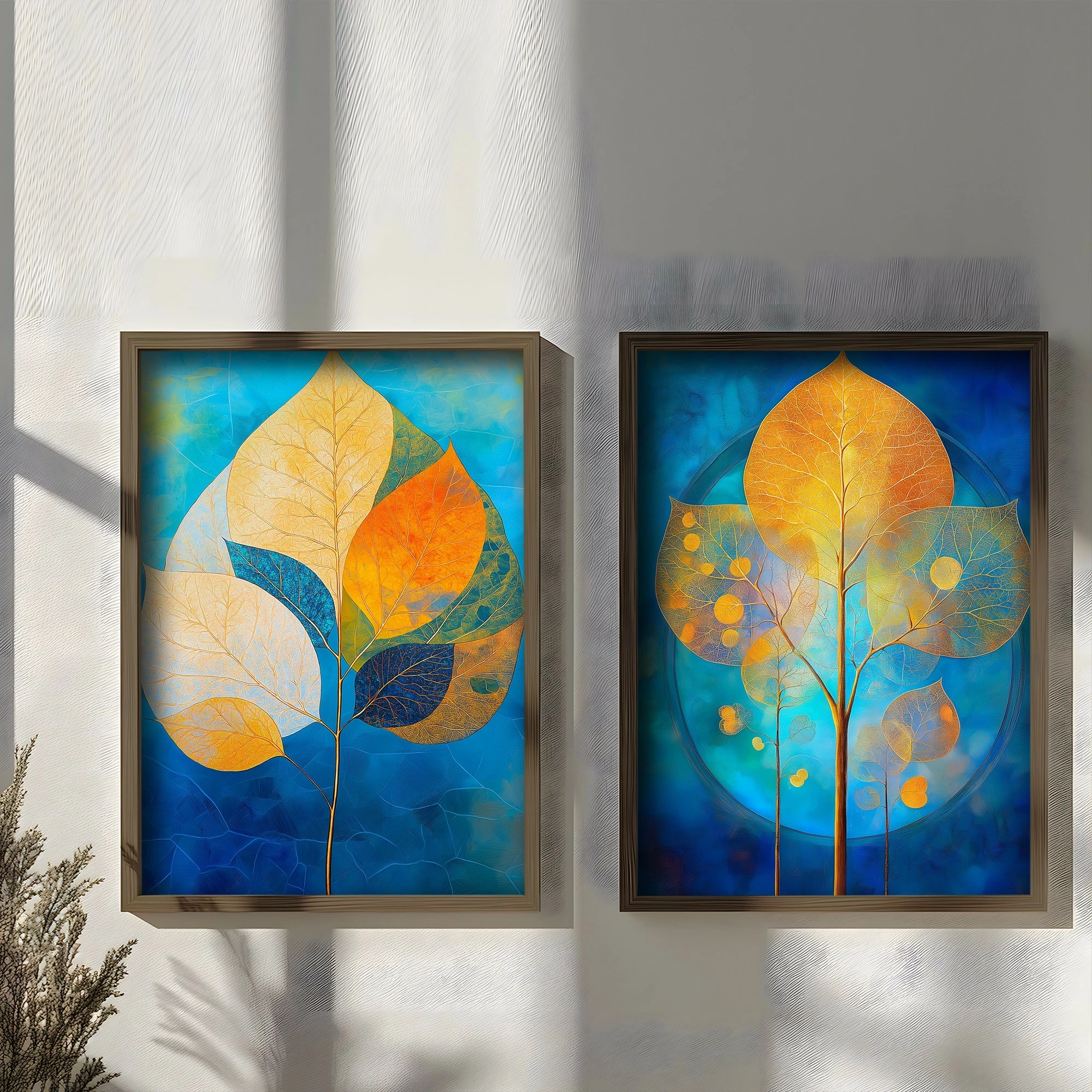 Pikturë dekorative me kornizë MDF (2 copë), Wallity, TUN137