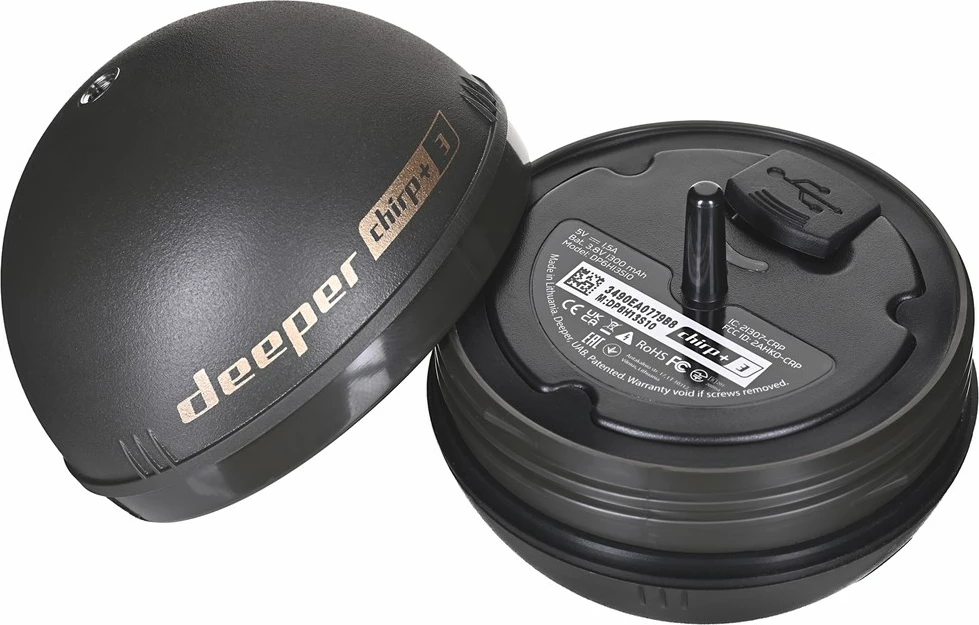 Sonar për peshkim Deeper CHIRP+ 3, 100 m, i zi