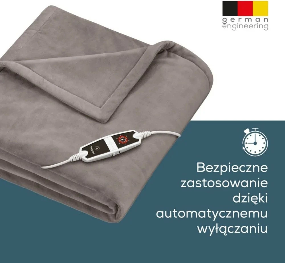 Batanije elektrike Beurer HD150 XXL Cosy, 200x150 cm, 6 nivele, Taupe