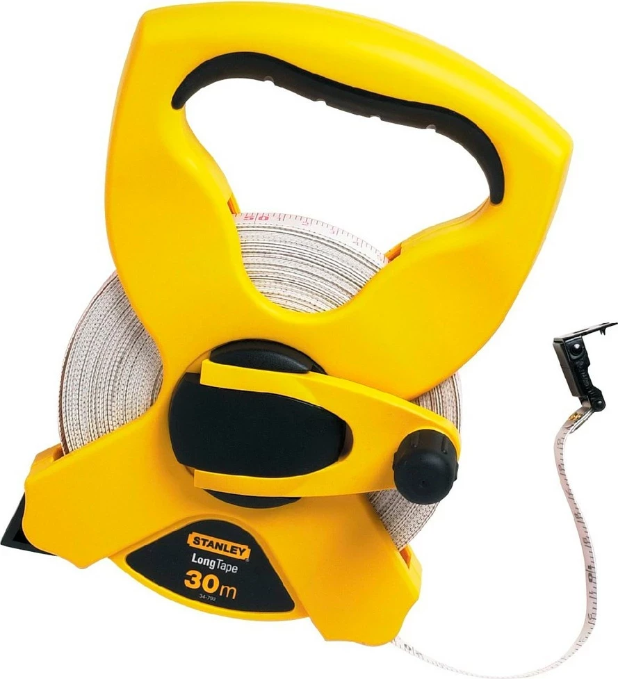 Metër shirit fiberglasi Stanley 2-34-792 30 m, kornizë e hapur, verdhë