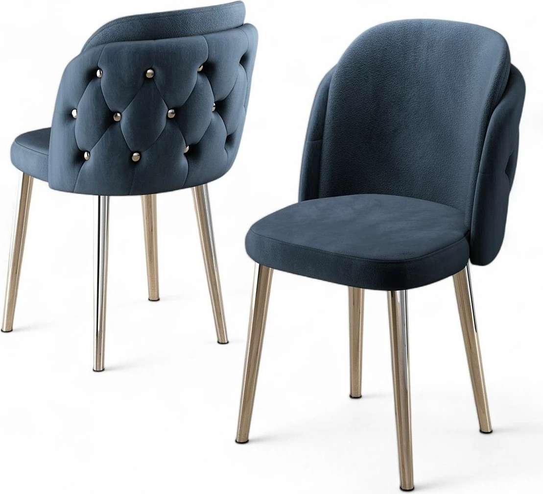 Set karrigesh (6 copë), Hanah Home, Axle, anthracite, krom