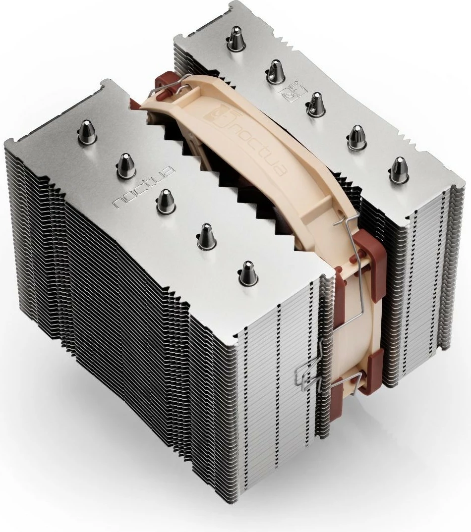 Ftohës ajri NOCTUA NH-D12L për procesor, 125mm, 2000RPM, ngjyrë argjend/kafe