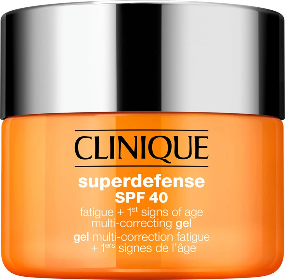 Krem-gel për fytyrë për femra Clinique Superdefense SPF40 Fatigue + 1st Signs of Age Multi Correcting Gel, 30ml