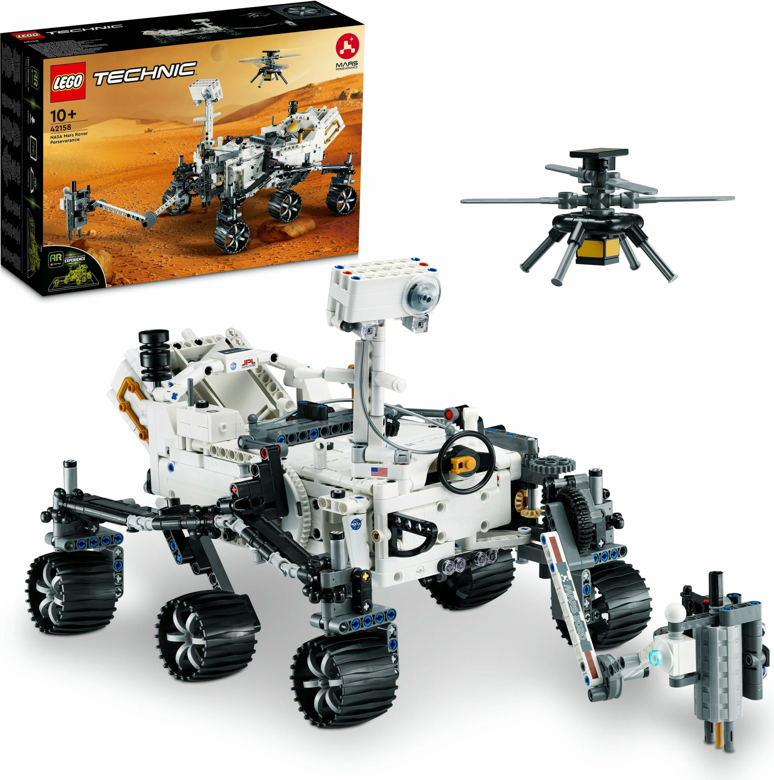 Set ndërtimi LEGO Technic NASA Mars Rover Perseverance 42158, 1132 pjesë, multikolor