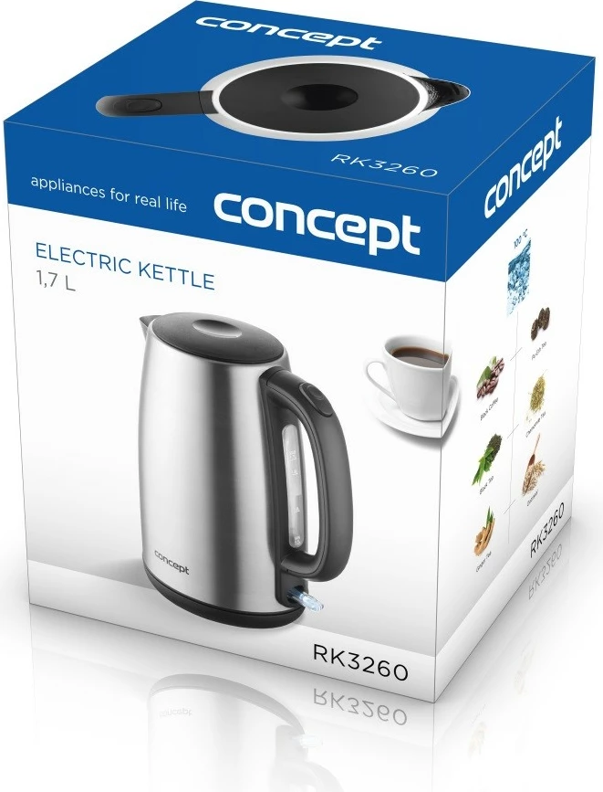 Ibrik elektrik Concept RK3260, 1.7L, Çelik