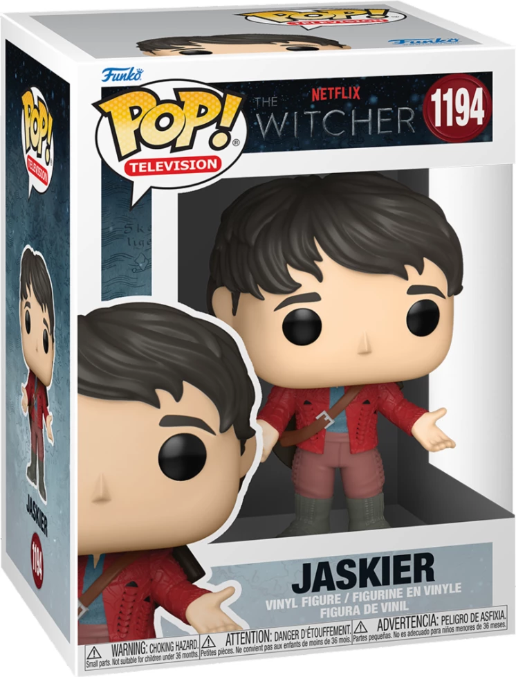 Figurinë koleksionuese Funko Pop! TV Funko The Witcher Jaskier (Red Outfit), e kuqe