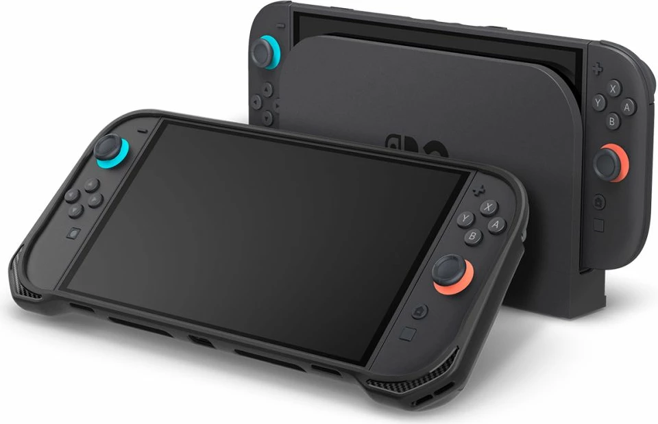 Mbështjellës Spigen Rugged Armor për Nintendo Switch 2, i zi mat