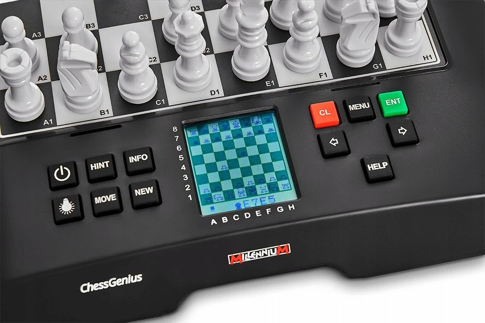 Shah elektronik Millennium Chess Genius Pro M810, deri 2000 ELO, magnetik, tabelë 30 x 27.6 cm, i zi