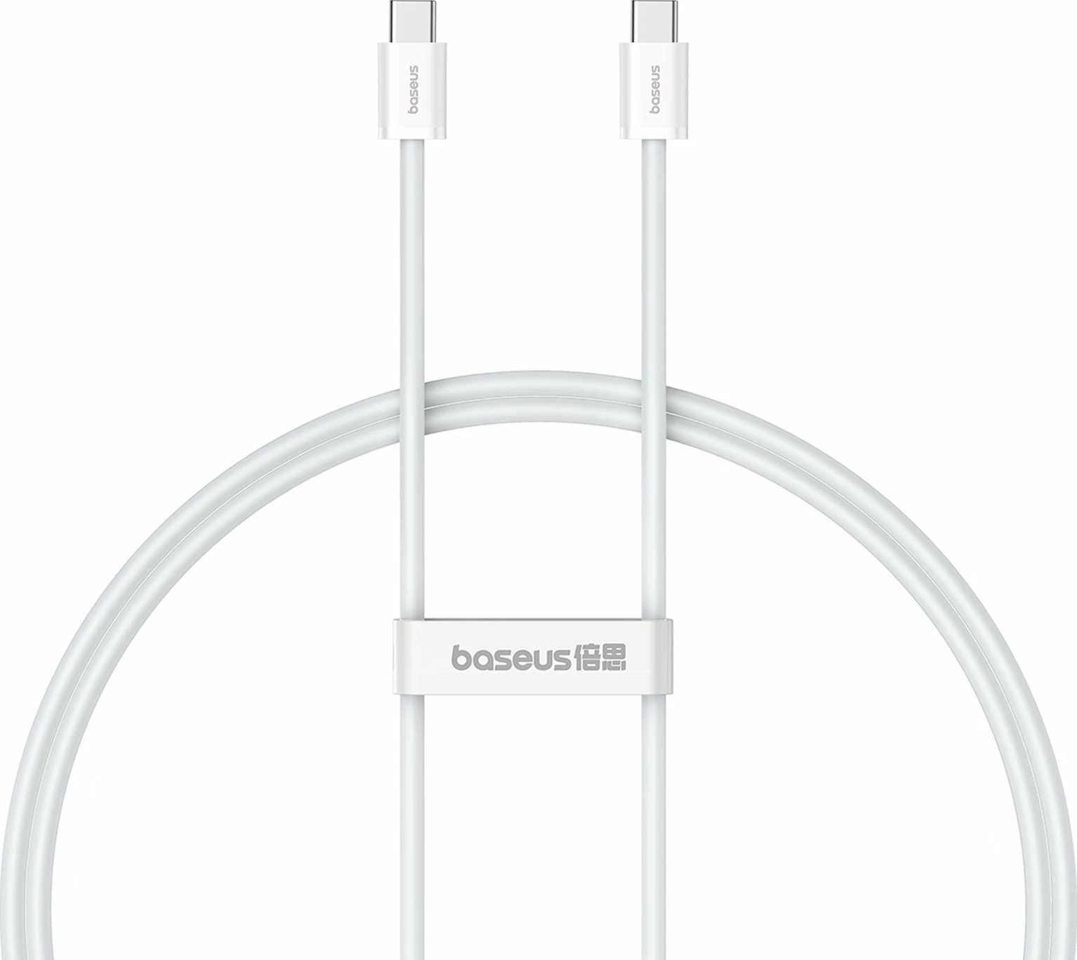 Kabllo USB-C në USB-C Baseus Superior Series II P10365200211-00 1 m 30W PD 480Mb/s, e bardhë