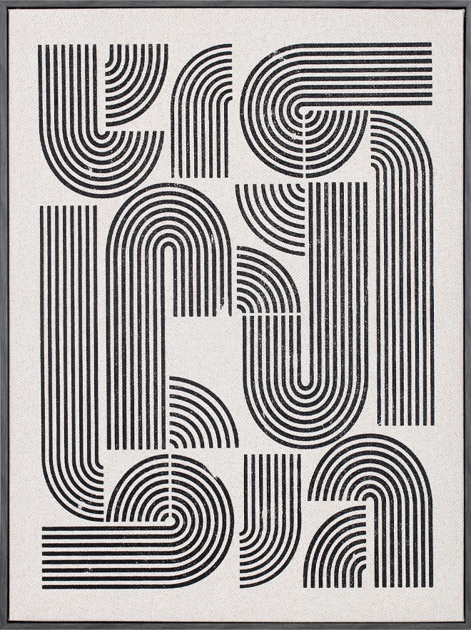 Pikturë dekorative FOLLOW YOUR DREAMS, lëkurë dhe dru, e bardhë dhe e zezë, 60x80x4cm