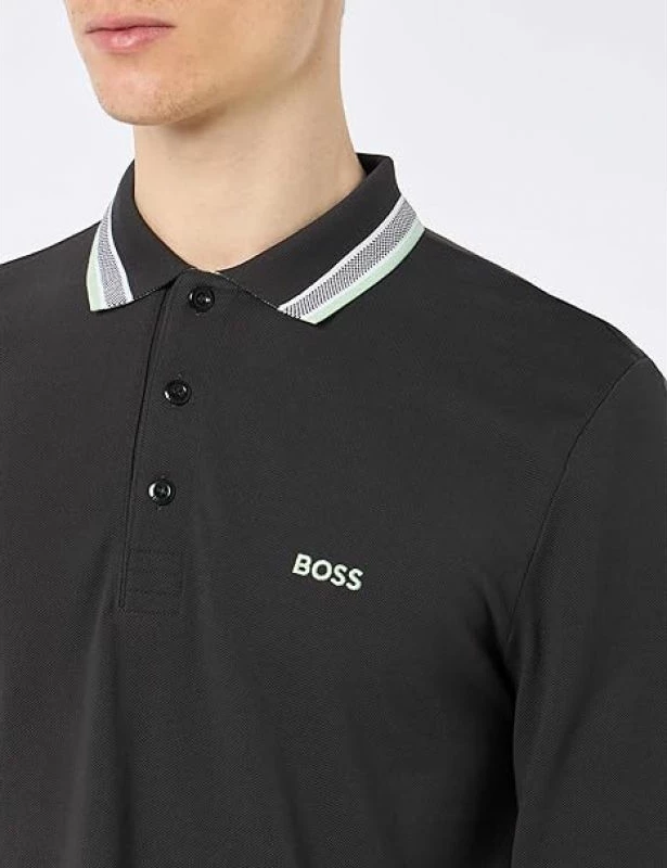 Maicë me mëngë të gjata Boss për meshkuj, gri